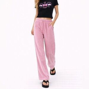 Urban Outfitters BDG Corduroy Wide Leg Pants Pink Size Medium